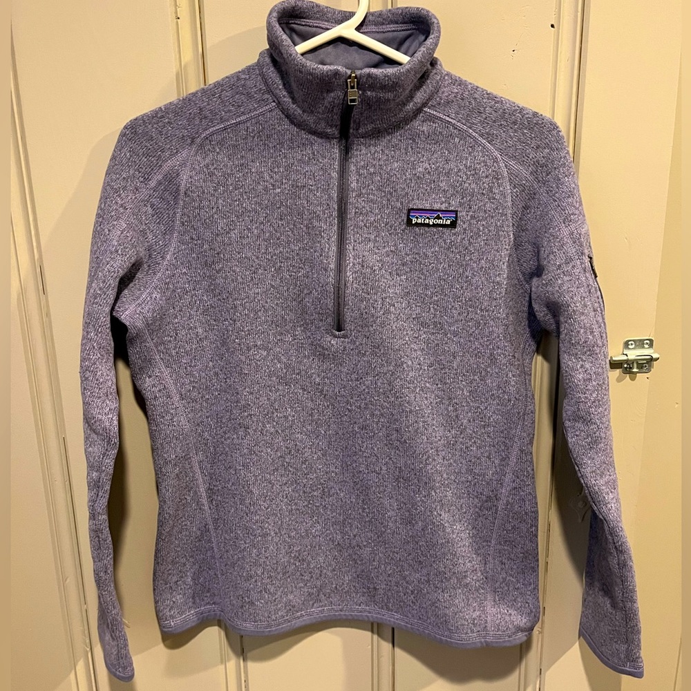 Patagonia Purple Better Sweater 1/4 Zip Size Small